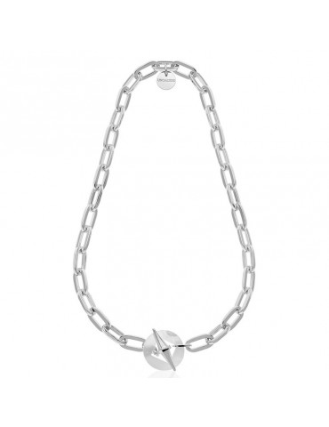 Unoaerre Necklace - Joya - Silver Chain - T-Bar - Mother of Pearl-6EXH0085B