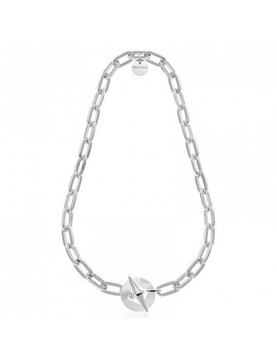Unoaerre Necklace - Joya - Silver Chain - T-Bar - Mother of Pearl-6EXH0085B
