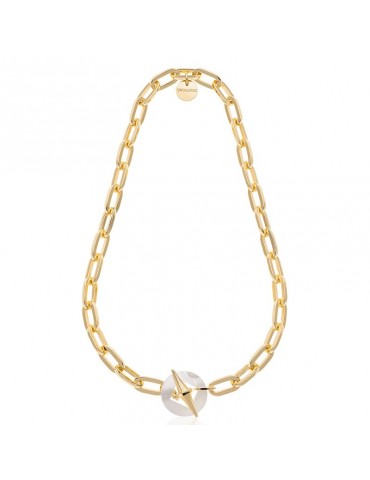 Collana Unoaerre - Joya - Catena Gold - T-Bar in Madreperla -6EXH0085G