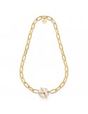 Unoaerre Necklace - Joya - Gold Chain - Mother of Pearl T-Bar -6EXH0085G