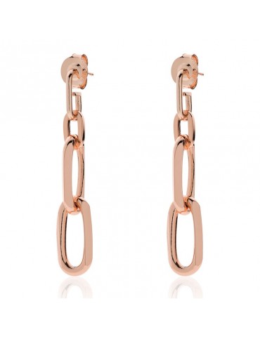 Unoaerre Earrings - Pendants - Rose Gold - Forzatina Chain-6EXO0018R