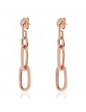 Orecchini Unoaerre - Pendenti - Rose Gold - Catena Forzatina-6EXO0018R