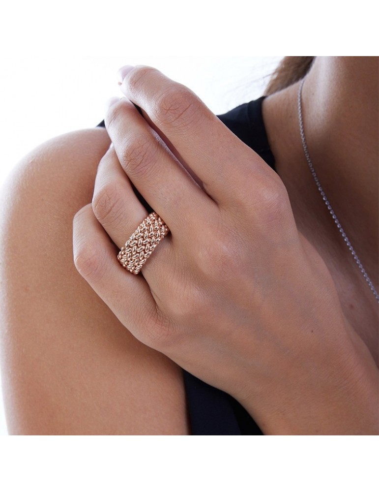 Unoaerre-Chicco-Rose Gold Ring-Low Band-Size 14-711ECA0110R14-1AR