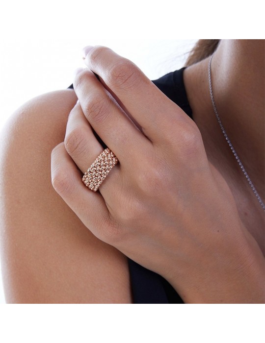 Anello Unoaerre-Chicco-Rose Gold-a Fascia Bassa-Misura 14-711ECA0110R14-1AR