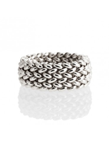Unoaerre Ring-Chicco-Silver 925% White-Low Band-711ECA011B18-1AR