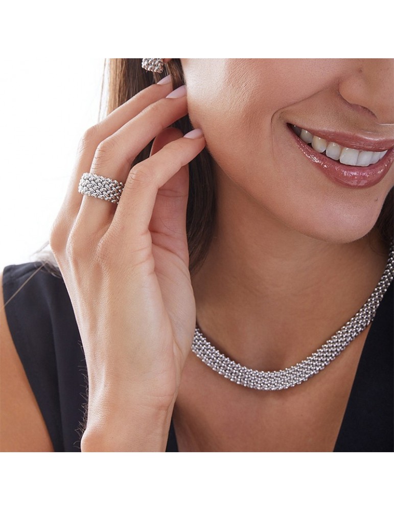 Anello Unoaerre-Chicco-Argento 925% Bianco-Fascia Bassa-711ECA011B18-1AR