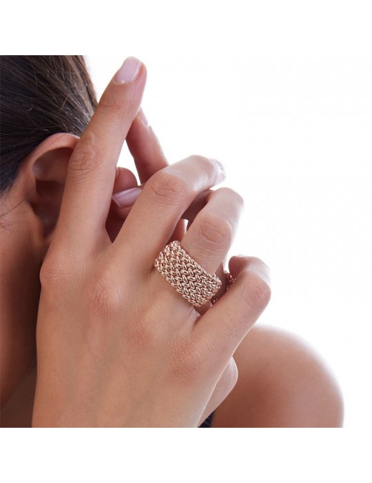 Unoaerre Ring - Chicco - Band - 925% Rosé Silver - 711ECA012R18