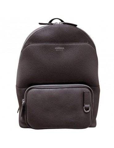 Pineider Backpack - Brown Leather - Dark Brown - Tumbled - PTL006059