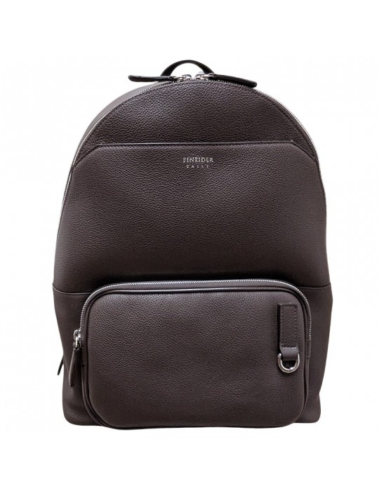 Pineider Backpack - Brown Leather - Dark Brown - Tumbled - PTL006059