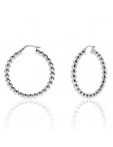 Unoaerre Earrings - Hoop - Silver - Balls - 9EXO00199B-1AR