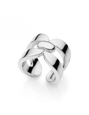 Unoaerre Ring - Square - Geometric Silvered Bronze - EXA071B