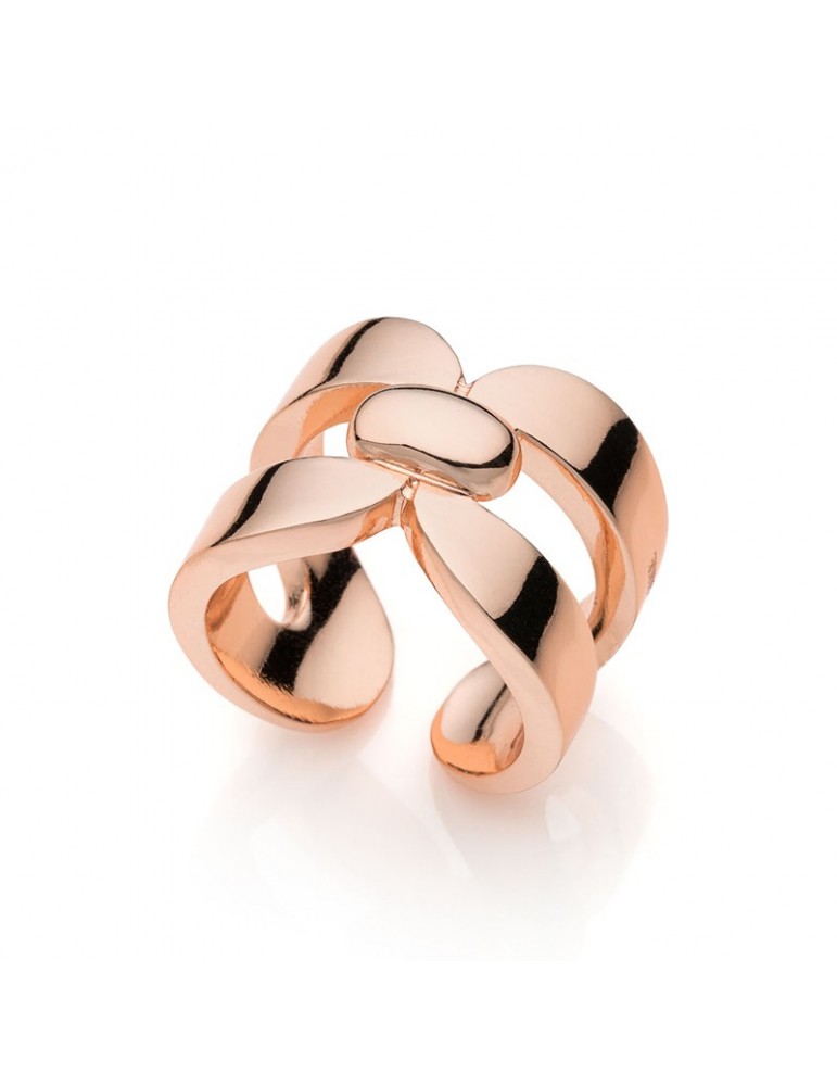 Anello Unoaerre - Square - Bronzo Rosato Geometrico - EXA071R-1AR