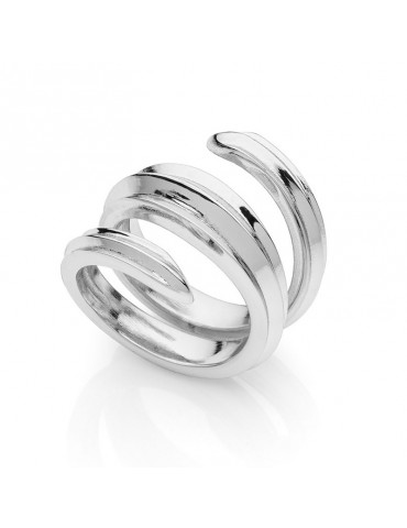 Unoaerre Ring - Silvered Bronze - Spiral - EXA082B-1AR
