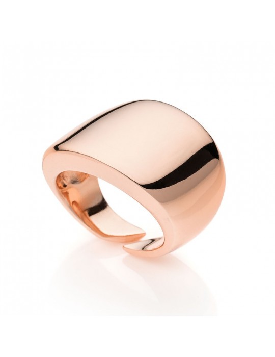Anello Unoaerre - a Fascia - Rosato - Bombato - EXA073R-1AR