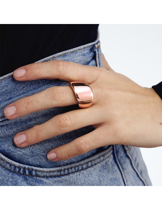 Unoaerre Ring - Band - Pink - Domed - EXA073R-1AR