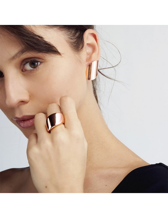 Unoaerre Ring - Band - Pink - Domed - EXA073R-1AR