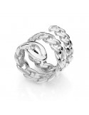 Anello Unoaerre - a Spirale - Silver - Catena Grumetta - EXA088B-1AR