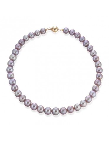 Lelune Necklace - in 10mm Pink Freshwater Cultured Pearls - 0