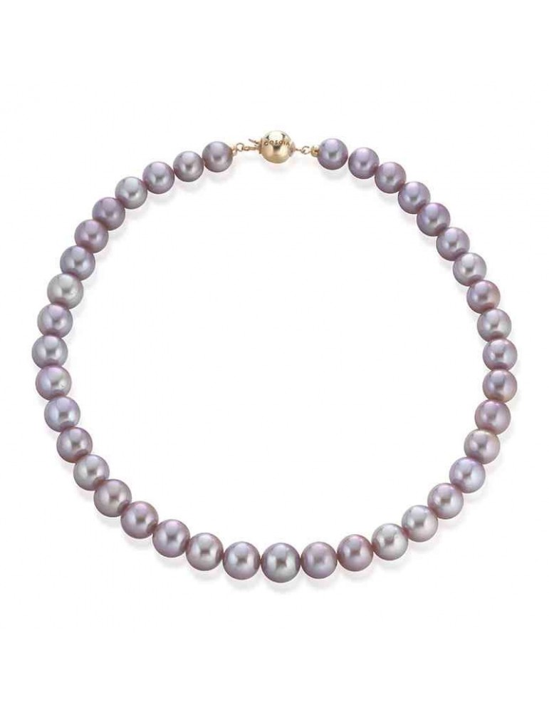 Collana Lelune - in Perle Coltivate d'Acqua Dolce Rosa 10 mm - LBNKFW10P.SF10
