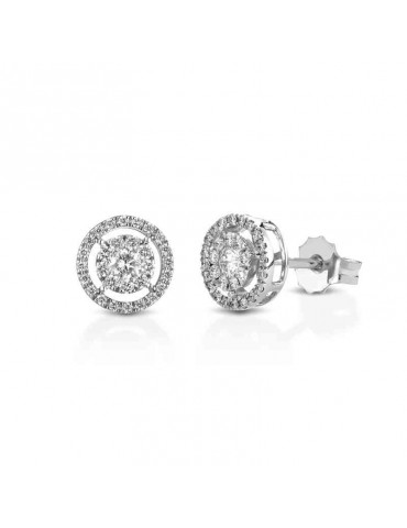 Lelune Diamonds - Magic Earrings in 18K White Gold with Natural Diamonds 0.26 ct - 0