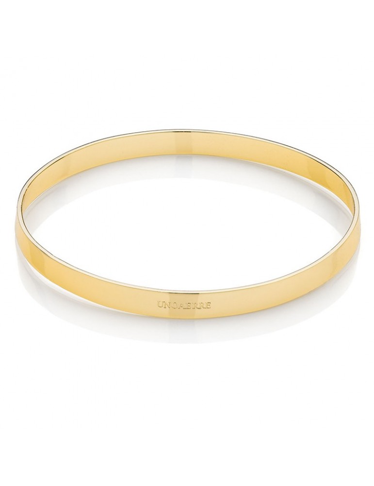 Unoaerre Bracelet - Lux - Rigid Gilded Bronze - Flat Tube-17EXB001G