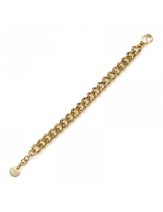 Unaoerre Bracelet-Gold Bronze-Diamond Groumette Chain-EXB4994G