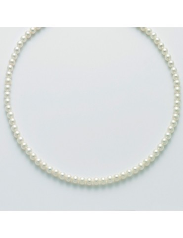 Collana Miluna - Girocollo - Perle Grigie-Chiusura Oro Bianco-PCL5749