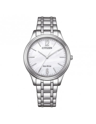 Citizen Watch -Lady Elegance-Eco-Drive-Silver-34mm-White-EM041171A