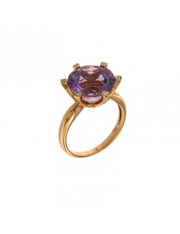 Chimento Women's ring with Amethyst and Diamonds - 0