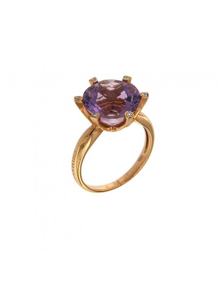 Chimento Women's ring with Amethyst and Diamonds - 0