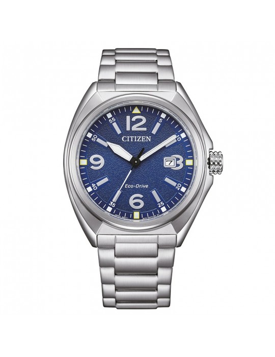 Orologio Eco-Drive Citizen-Military Of 2025-Silver-40mm-Blu-AW157176L