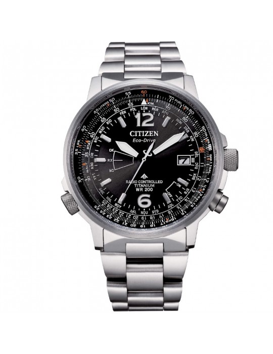 Citizen Men's Watch - Radio Controlled Eco-Drive 43mm Black - 0