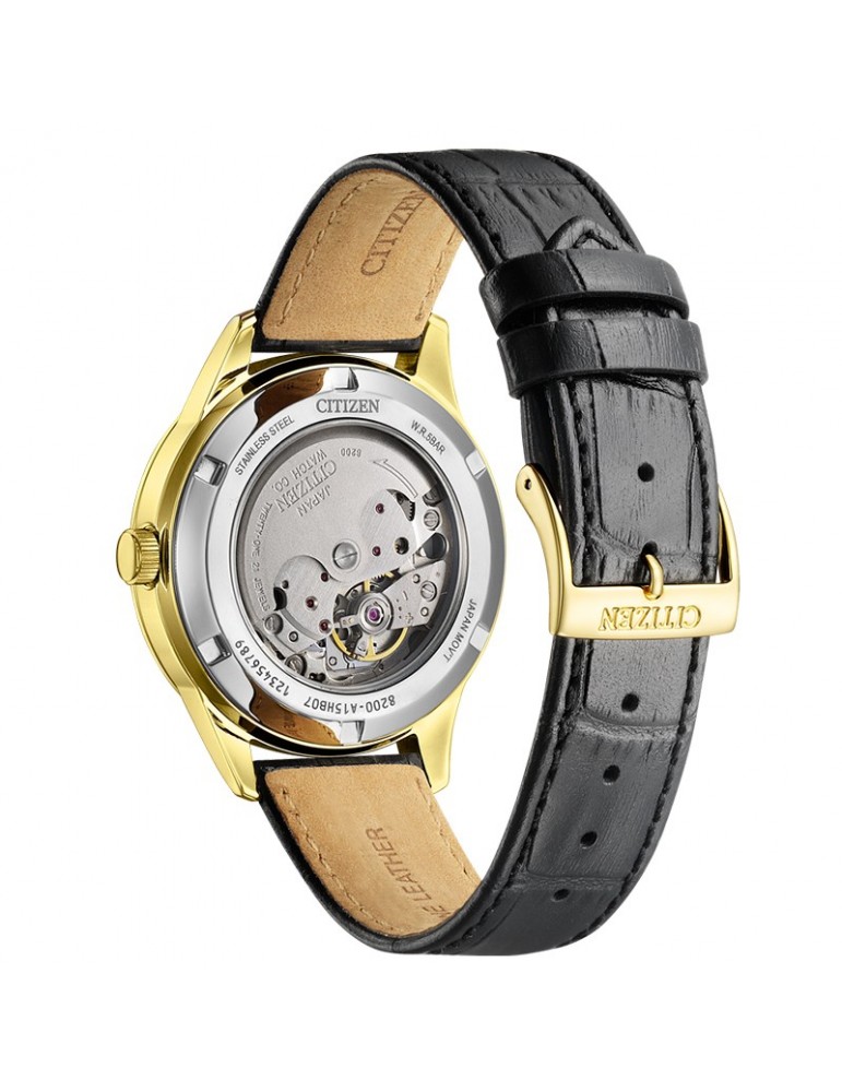 Orologio Citizen - Meccanico Automatico Dorato 40mm Nero - NY4059-09A