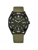 Citizen Eco-Drive Watch - Active Sport - Black -41mm-Green-BM763501X