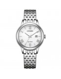 Orologio Citizen Eco-Drive - Lady - Silver - 31,5mm - Bianco-EW262159A