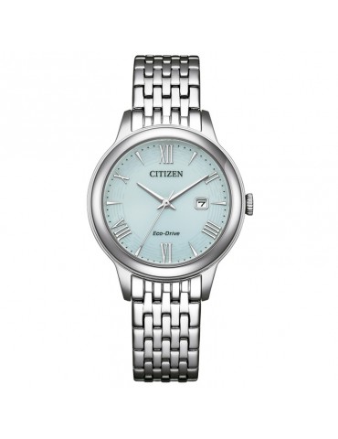 Orologio Citizen Eco-Drive - Lady -Silver-31,5mm-Verde Acqua-EW262159M