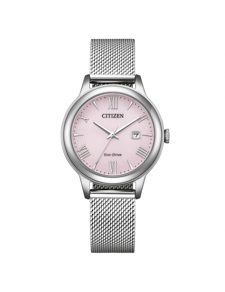 Citizen Eco-Drive Watch - Lady - Silver - 31.5mm - Pink - EW262175X