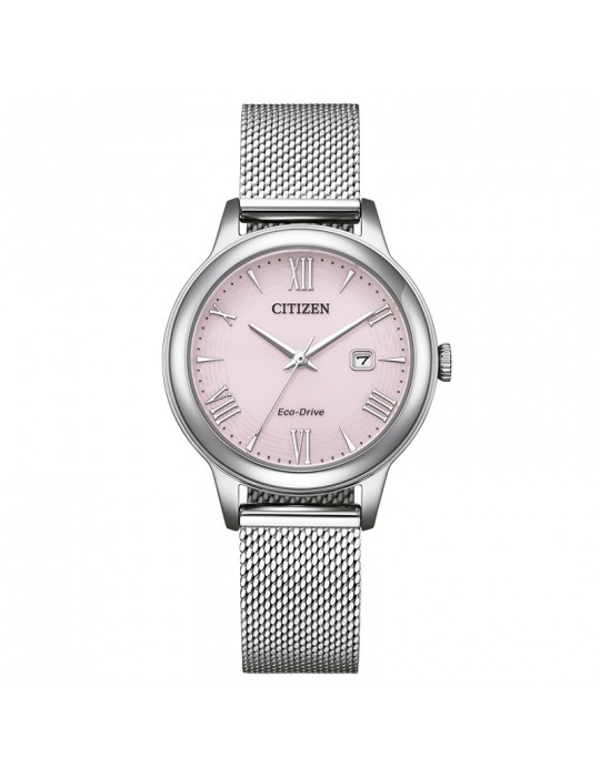 Citizen Eco-Drive Watch - Lady - Silver - 31.5mm - Pink - EW262175X