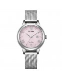 Citizen Eco-Drive Watch - Lady - Silver - 31.5mm - Pink - EW262175X