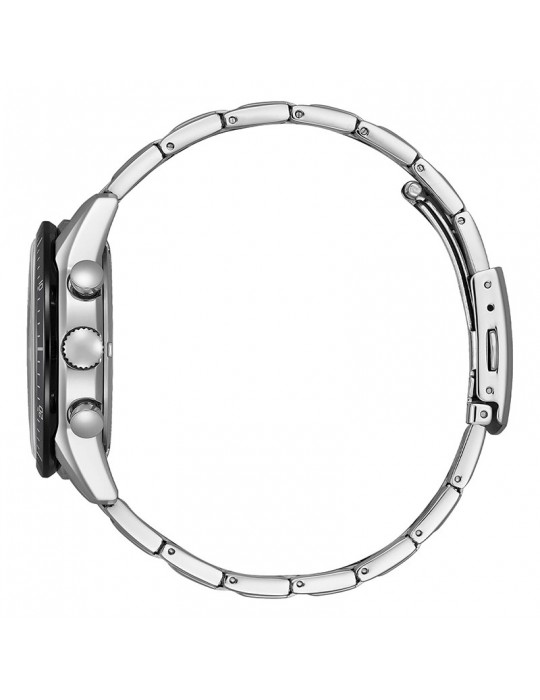 Citizen Eco-Drive Watch - Chronograph - Silver - 39mm-Black-CA462456E