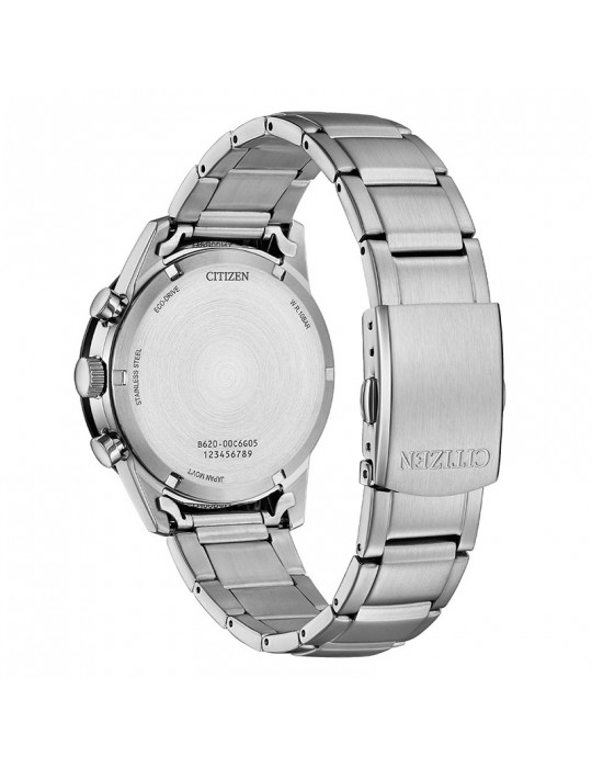 Citizen Eco-Drive Watch - Chronograph - Silver - 39mm-Black-CA462456E