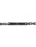Bracciale Zancan - Targa Silver e Nera - Zirconi Bianchi - UHB123