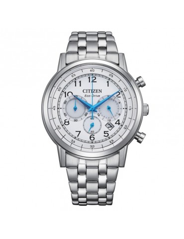Citizen Eco-Drive Watch - Chronograph - Silver-42mm-White-CA463053A