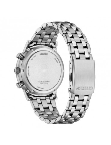 Citizen Eco-Drive Watch - Chronograph - Silver-42mm-White-CA463053A 2