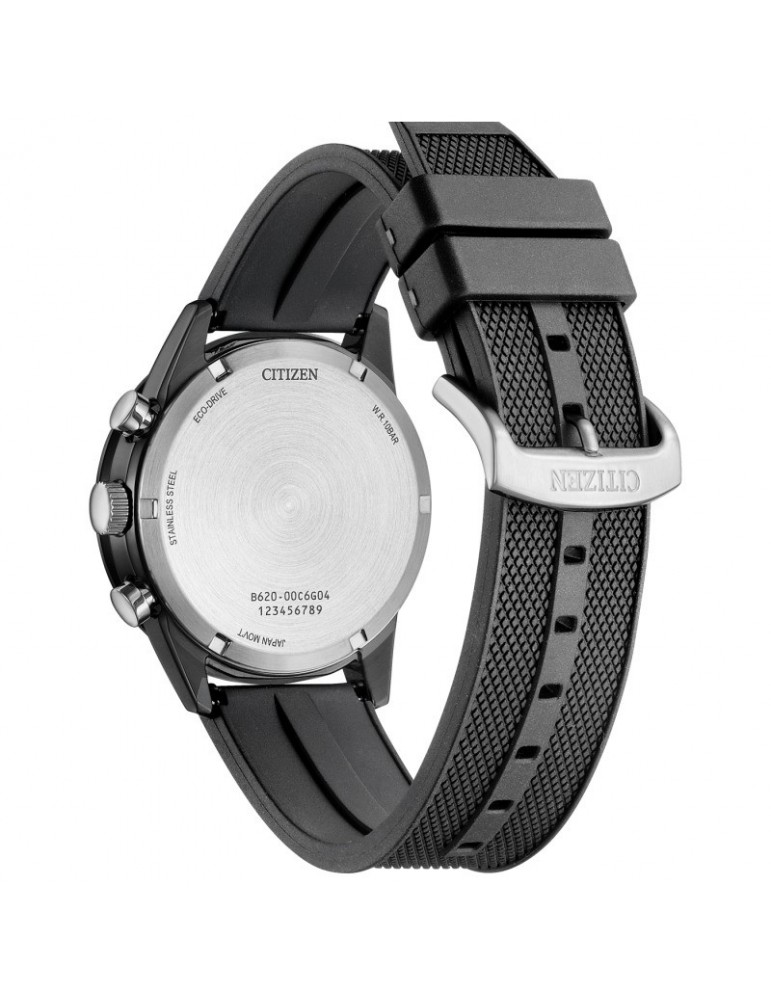 Orologio Citizen Eco-Drive - Cronografo - Nero - 39mm-Grigio-CA462502H