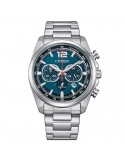 Citizen Eco-Drive Watch - Chronograph - Silver -41mm-Green-CA464050X