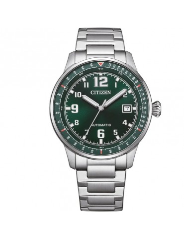 Citizen Watch - Aviator Urban Military Mechanical Automatic 40mm Green - Steel Bracelet - 0