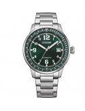 Citizen Watch - Aviator Urban Military Mechanical Automatic 40mm Green - Steel Bracelet - 0