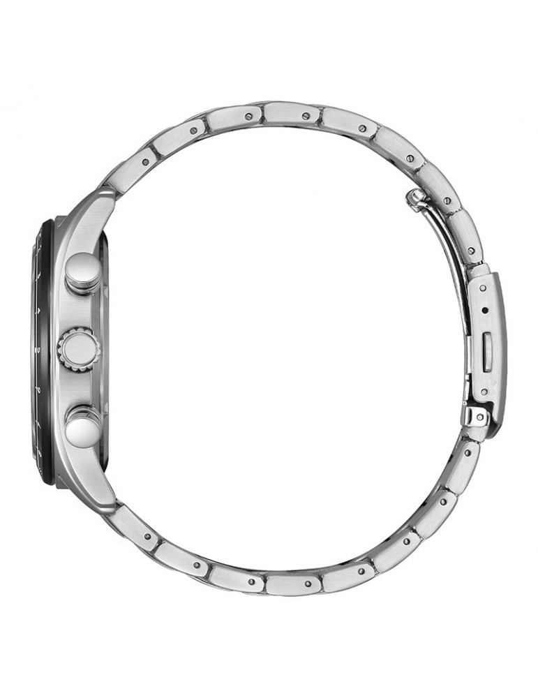 Orologio Citizen Eco-Drive - Cronografo - Silver - 43mm-Nero-CA465455E