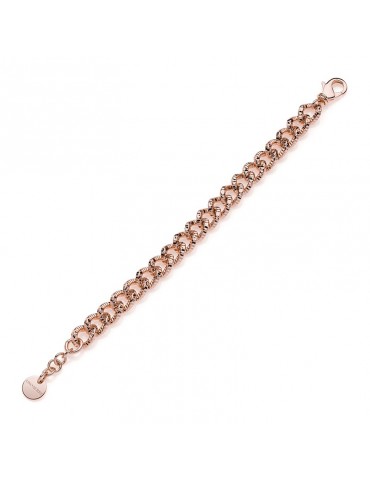 Unaoerre Bracelet-Rose Bronze-Diamond Groumette Chain-EXB4994R 2
